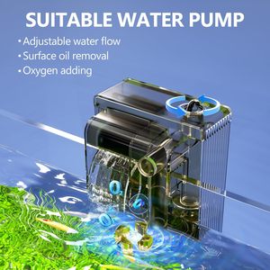 Kit d'aquarium moderne de 5 gallons avec chauffage, filtre HOB, lumière LED, minuterie, couvercle, aspirateur à <span class=keywords><strong>siphon</strong></span>, nettoyage automatique, aquarium sans bordure en verre <span class=keywords><strong>pour</strong></span> betta - Product Image 5