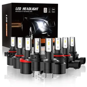 Asruex Car Accessories P12-H7/H8/H10/H11/H16/9005/9006/5202/PSX24W/PSX26W all In One 1:1 Mini Size fog light 30W LED Headlights