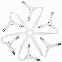 Attaches de draps multi-prise à 12 pinces, clips hexagonaux antidérapants pour draps de lit, pour éviter que les housses de canapé et les couettes ne s'en déplacent