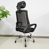 Chaise de bureau ergonomique moderne et minimaliste, réglable en hauteur, pour le loisir, la famille, l'étude, avec cadre métallique et siège pivotant