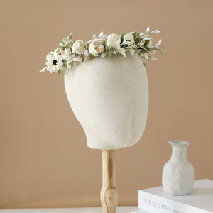 มงกุฎดอกไม้ประดิษฐ์สไตล์โบฮีเมียนสุดโรแมนติก งานแฮนด์เมดจากผ้าไหมเทียม สำหรับเจ้าสาว จัดแต่งทรงผม งานแต่งงานกลางแจ้ง และเทศกาลต่างๆ  ลดราคาพิเศษ - Product Image 5