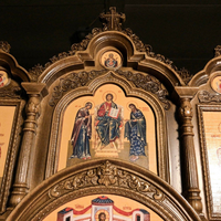 Sculpture en résine, coin de prière orthodoxe, décoration intérieure, ustensiles d'église catholique, ornement Vierge Marie Jésus