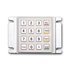 Tastierino Numerico in Acciaio Inox 16 Tasti Impermeabile IP65 per <span class=keywords><strong>ATM</strong></span>, Chioschi e Terminali Industriali - Product Image 2
