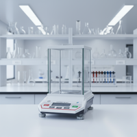 Balance analytique numérique de laboratoire haute précision, lecture 0,001g, pare-brise en verre, interface RS232, 100g à 500g