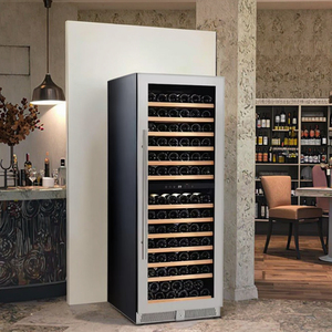 143 chai 375l điện freestanding cửa kính thép không gỉ rượu vang và nước giải khát mát với ánh sáng <span class=keywords><strong>LED</strong></span> cho khách sạn & RV sử dụng - Product Image 1