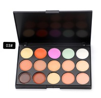 Meilleures ventes Palettes de maquillage 15 couleurs sans logo Haute qualité 15 couleurs Correcteur de fond de teint efficace