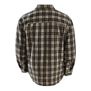Chemise en flanelle à manches longues à <span class=keywords><strong>carreaux</strong></span> rétro, à simple boutonnage, décontractée pour <span class=keywords><strong>homme</strong></span>, coupe ample, traitement anti-repassage, lavable en machine - Product Image 2
