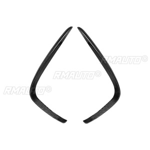 1 Paire de Canards Avant en Fibre de Carbone, Spoiler de Pare-chocs, Garniture de Phare Antibrouillard, Kit Carrosserie Compatible avec Mercedes-Benz GLC43 260 300 W253 2017-2019 - Product Image 2