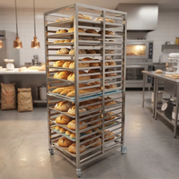 Chariot de refroidissement en acier inoxydable SUS304/201 à 16, 20 ou 30 niveaux pour bacs GN, chariot de boulangerie pour la cuisson du pain et des gâteaux, directement de l'usine