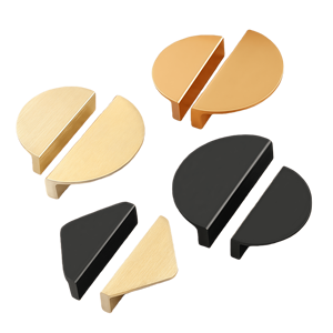 Modern Minimalist Aluminum Alloy Semicircular Pulls Cabinet Sliding <strong>Door</strong> Shoe Cabinet Wardrobe Kitchen Drawer Furniture Handles - Product Image 2