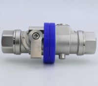 Kopling Katup Interlock Ganda RIGHTPOWER VC88-25 untuk Penggantian Pendingin Cairan Pusat Data untuk FD83