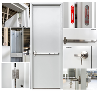 Porte en acier galvanisé ignifugée 90 minutes, conforme aux normes UL EN, pour intérieur, usage industriel et commercial