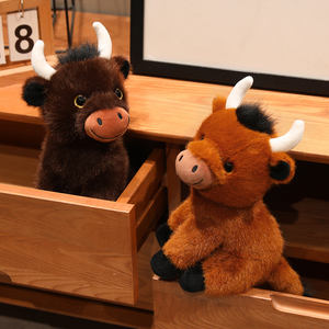 Nouveau jouet en peluche <span class=keywords><strong>vache</strong></span> des Highlands, cadeau pour enfants, <span class=keywords><strong>mini</strong></span> jouets pour machine à griffes, décoration de bureau, produits mignons, jouet en peluche doux - Product Image 2