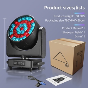 AICPOSE Projecteur de scène mobile extérieur étanche IP65 avec contrôle DMX512, projecteur LED Bee Eye 37x40W - Product Image 5