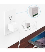 Pemutus Sirkuit Pintar WiFi Tuya FY02 16A Kontrol Ganda dengan Pengaturan Waktu Jarak Jauh via Aplikasi, Kontrol Suara Alexa, untuk Penggunaan Rumah Tangga