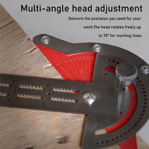 Regla de ángulo en T de grado industrial para carpintería, herramienta de medición de alta precisión de acero inoxidable de 20 cm, OEM para construcción y carpintería - Product Image 2