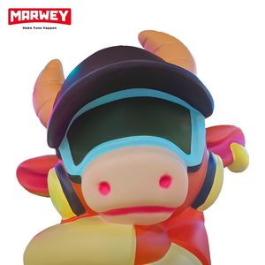 Marwey nouvelle arrivée personnalisé placé dans la salle de jeu dessin animé Animal petite Niuxiha Statue Sculpture pour prix d'usine vente <span class=keywords><strong>pas</strong></span> <span class=keywords><strong>cher</strong></span> - Product Image 4