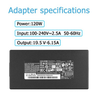 Cargador de Corriente para Portátil 19.5V 6.15A 5.5*2.5mm Adaptador de CA para Portátil Cargador de 120W Adaptador para Portátil para msi