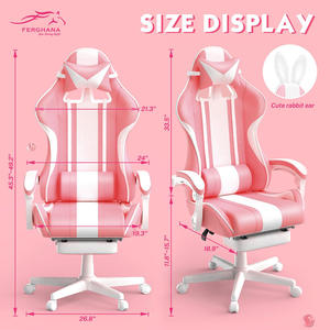Sillas de Juego Rosa Bebé a Precio Económico, Muestra Gratis, Silla <span class=keywords><strong>Gamer</strong></span> <span class=keywords><strong>para</strong></span> Adultos, Silla de <span class=keywords><strong>Escritorio</strong></span> <span class=keywords><strong>para</strong></span> Juegos con Masaje, Linda Silla <span class=keywords><strong>Gamer</strong></span> <span class=keywords><strong>para</strong></span> Chicas - Product Image 2
