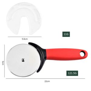 Coupe-tarte rond multifonctionnel créatif en acier inoxydable, couteau à pizza à roue unique, outil de pâtisserie - Product Image 3