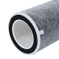 Filtre HEPA et charbon actif H13 compatible avec les purificateurs d'air SharkHP201/HP202/HP200 pour usage domestique et extérieur