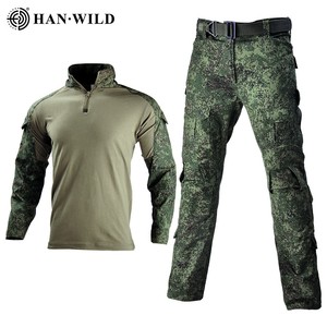 ACU Set seragam latihan kodok, setelan taktis lengan panjang tanpa perlengkapan pelindung, kamuflase Digital untuk bidang luar ruangan Ops. - Product Image 2