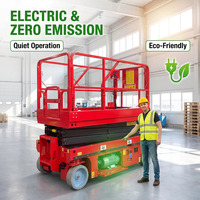 Plateforme élévatrice à ciseaux hydraulique portable électrique populaire pour travaux de maintenance aérienne intérieure et extérieure