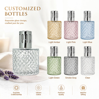 Lampu Aroma Katalitik Kaca Potongan Berlian 200ml Grosir Langsung dari Pabrik OEM Kustom Mewah untuk Dekorasi Rumah