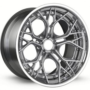 جنوط سيارات فاخرة مصنوعة من ألياف الكربون المطروقة، قطعتين، مخصصة، مقاس 5x130 و5x114.3 و5x112، مقاسات <span class=keywords><strong>16</strong></span> و22-26 بوصة، تصميم مقعر عميق، عجلات سيارات فاخرة مقاس 15 - Product Image 1