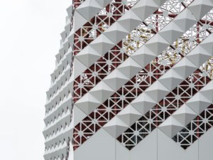 Échantillon Gratuit - Panneau de Façade en Aluminium Gaufré 3D Perforé, Revêtement en Aluminium Sculpté 3D Personnalisé pour Mur-rideau Extérieur de Bâtiment - Product Image 1
