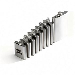 Flacons à alcool 2, 4, 6, 8 oz pour homme, bouteilles de whisky et de vin portables, coffret de poche, flacons à hanche en acier inoxydable pour l'extérieur, cadeaux personnalisés - Product Image 1