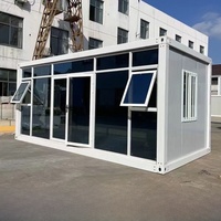 SANPUREN Maison Conteneur Préfabriquée pour Chantier, Dortoir, Bureau Mobile, Facilement Déplaçable, Norme UE