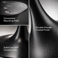 Pieds de table en fer de style industriel minimaliste, pieds de meubles en métal noir modernes pour table à manger et bureaux DIY