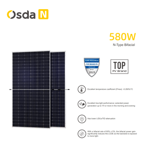 แผงโซลาร์เซลล์ 435W 440W 450W 455W แบบโมโนคริสตัลไลน์ น้ำหนักเบา สำหรับใช้ในบ้าน - Product Image 3