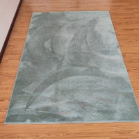 Maschinen gefertigter Teppich aus 100% Polyester mit massivem Teppich und abstraktem Mikro faser material
