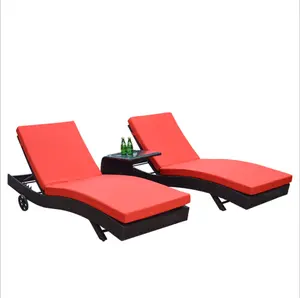 Modern Design Rattan Sun Lounger Chaise Furniture Swimming Pool Outdoor Lounge Chairs Uland Modern Hotel Wholesale Outdoor Patio
