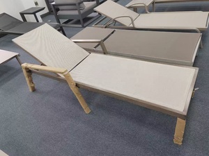 Chaise longue de jardin B2B moderne de luxe pliable et portable en corde tressée pour hôtel, parc, piscine - Product Image 2