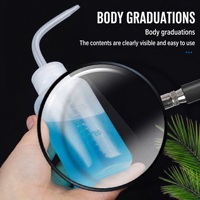 Bouteille de lavage à bec courbé avec graduation de volume, corps souple, 500 ml, distributeur d'huile pour machine à coudre PCB, bouteilles de laboratoire en gros