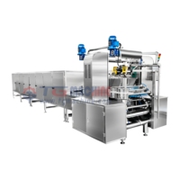 Línea de Producción de Paletas de Diseño Compacto para Pequeñas y Medianas Empresas, Máquina Automática para Envolver Paletas, Línea de Producción Integrada