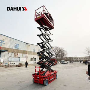 Plateforme élévatrice à ciseaux autopropulsée électrique DAHUI GTJZ14, hauteur maximale 13,8 m, capacité 100 kg, jambes pliables, compacte 2,8 m - Product Image 4