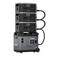 Générateur universel 5000W/19456Wh, systèmes d'énergie solaire, charge rapide, contrôle par application, batterie Lifepo4, station d'alimentation portable