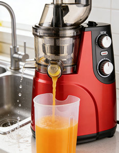 Extracteur de jus lent électrique à large goulot pour jus d'orange, de légumes et de fruits, presse à froid haute efficacité pour la maison - Product Image 3