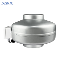 Ventilateur d'extraction DCFAIR 6 pouces avec moteur AC et pales métalliques 110-120V, faible bruit 42-50dB, personnalisable OEM/ODM