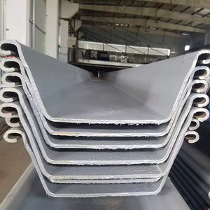 Vente en gros usine de palplanches en acier au carbone de 16 mm de type U pour murs de soutènement/écluse, avec services de soudage et de découpe - Product Image 5