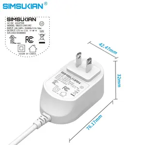 Simsukian SK02T Adaptor Pengalih 5 Volt 2 Amp 24V 12 V, Adaptor Daya 4.5V 1,5a 15V 12 V 1A