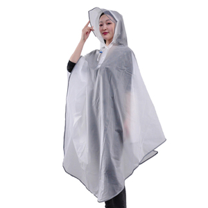 <span class=keywords><strong>Poncho</strong></span> de <span class=keywords><strong>pluie</strong></span> EVA confortable de haute qualité Bande réfléchissante réutilisable à capuche de style moderne pour les voyages en vélo et moto pour adultes - Product Image 5