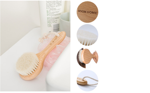 Brosse à cheveux pour bébé en silicone souple avec poils en laine légère <span class=keywords><strong>Massage</strong></span> compact au laser Produit pour enfants - Product Image 4