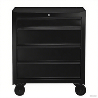 Haute qualité 26 pouces 4 tiroirs Durable Roller Tool Box Cabinet Noir