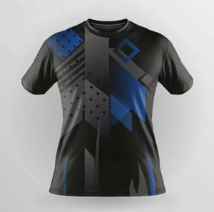 T-shirt de sport d'été unisexe en tricot 100 % coton à séchage rapide, coupe classique, pour le tennis de table - Product Image 2
