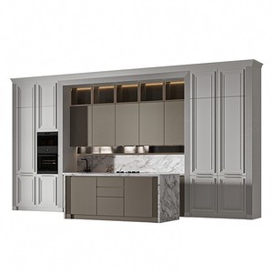 Mobile da <span class=keywords><strong>Cucina</strong></span> Moderno Bianco Lucido Laccato, Armadio a Parete di Lusso, Arredamento <span class=keywords><strong>Cucina</strong></span> Personalizzato - Product Image 2